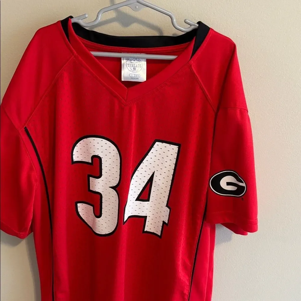 Rivalry Threads Red and Black Georgia bulldogs Jersey kids large